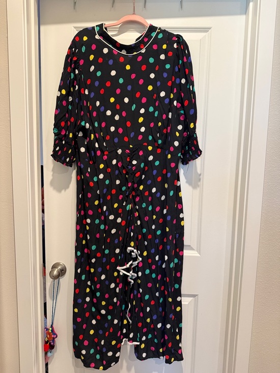 RIXO Dresses & Skirts - RIXO Black Dress with Multicolored Polka Dots target collab